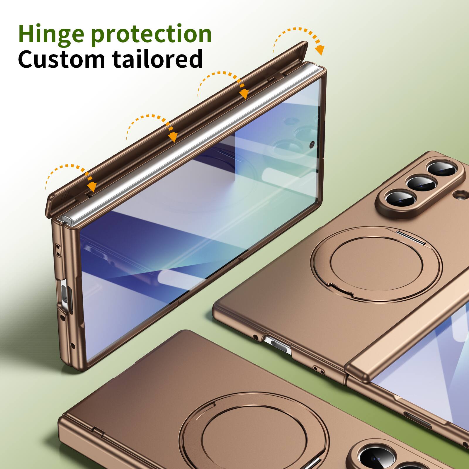 Hinge protection  
Custom tailored