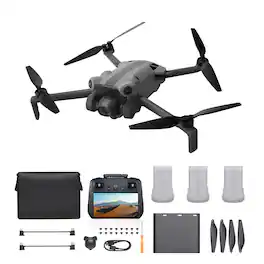 SKYROVER - X1 Fly More Combo 8K Drone Bundle with Remote Screen Controller - Gray