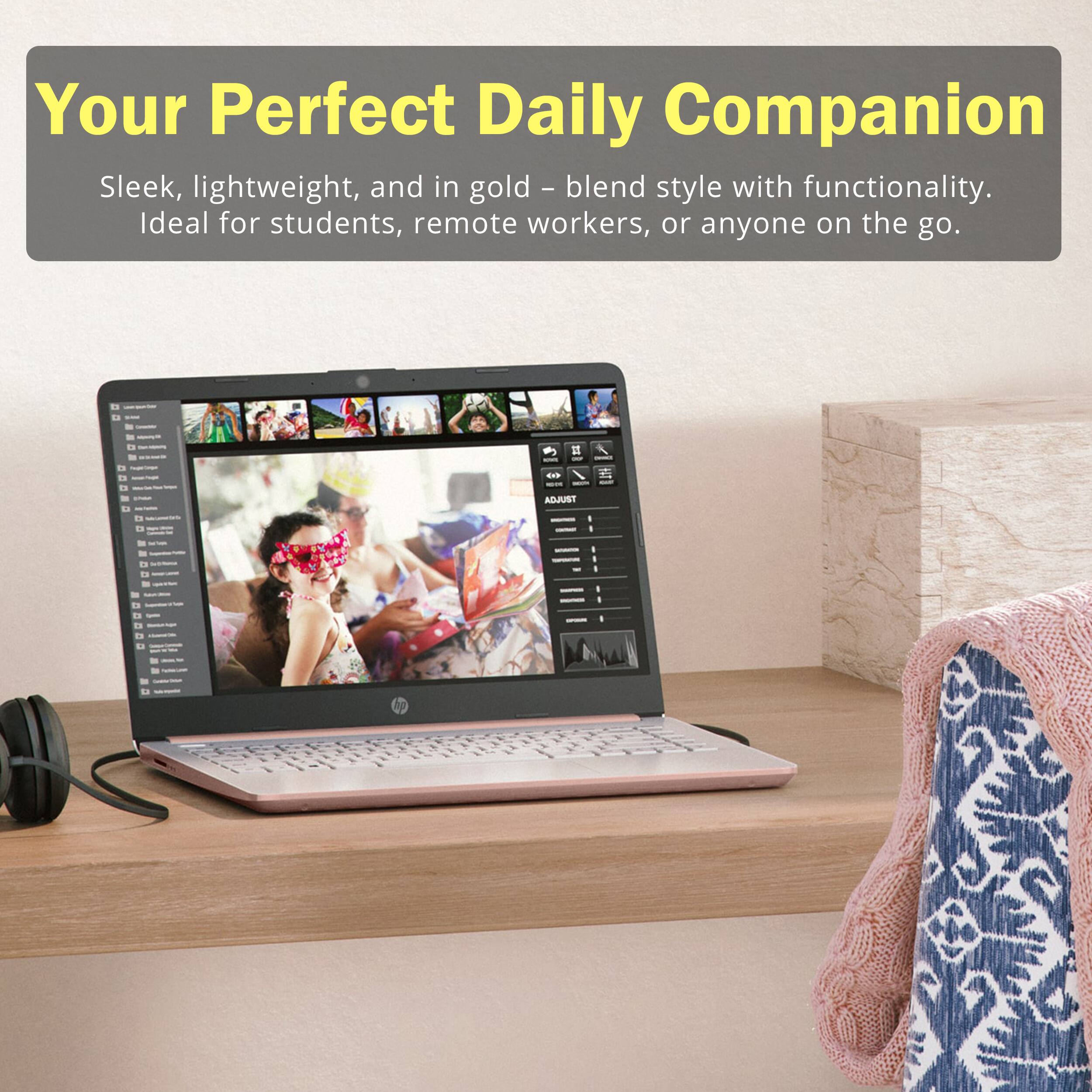 Your Perfect Daily Companion

Sleek, lightweight, and in gold – blend style with functionality. Ideal for students, remote workers, or anyone on the go.