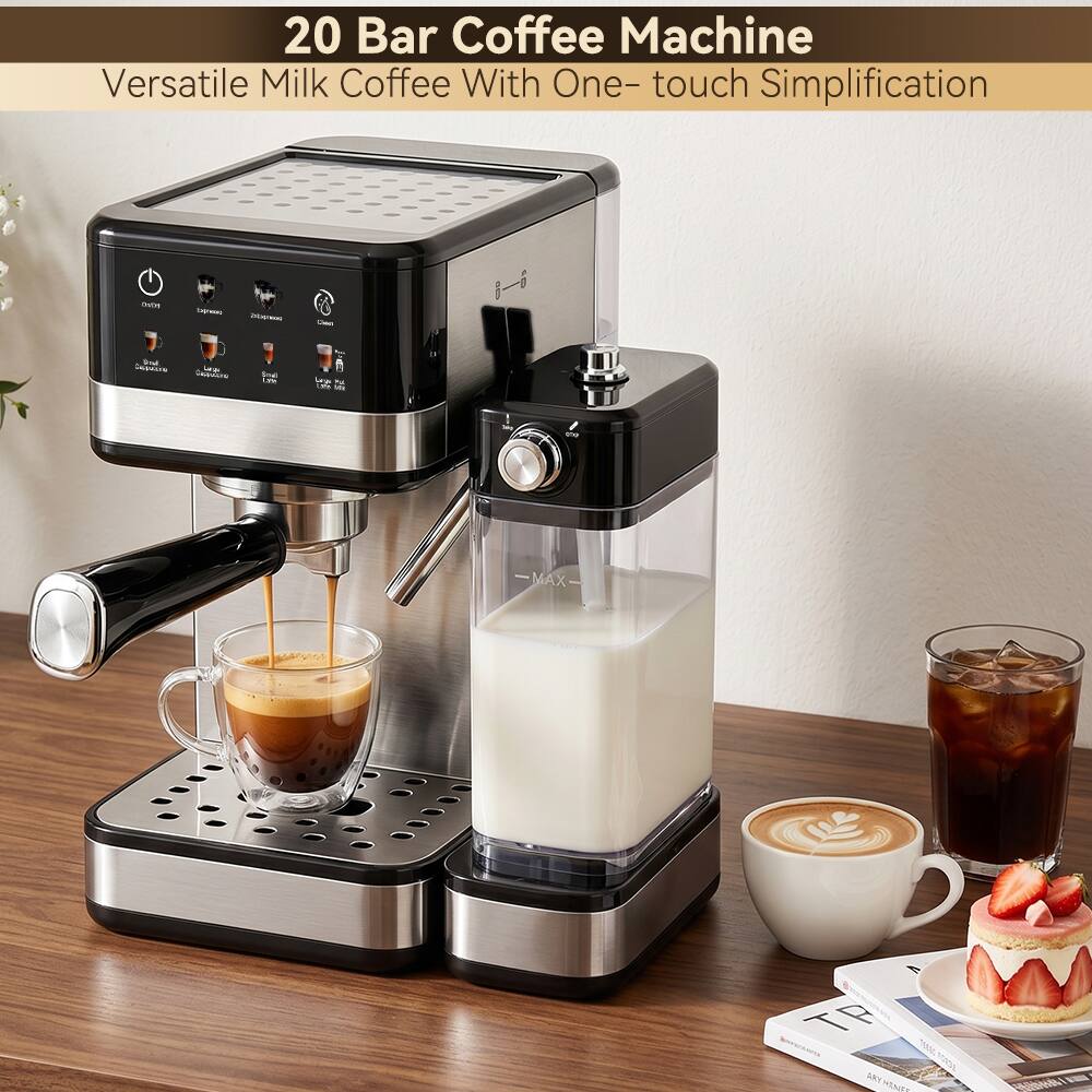 20 Bar Coffee Machine  
Versatile Milk Coffee With One-touch Simplification