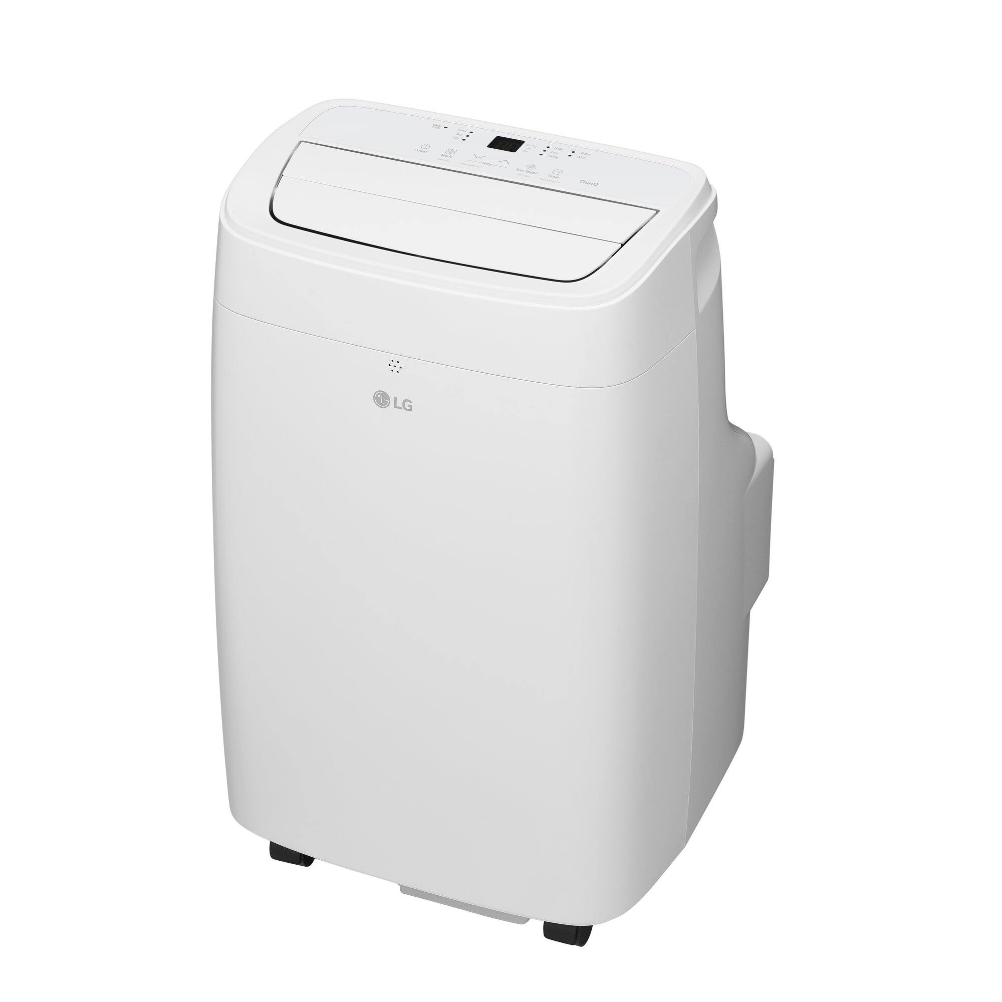 Angle. LG - 300 Sq. Ft. Smart Portable Air Conditioner 7,300 BTU - White.