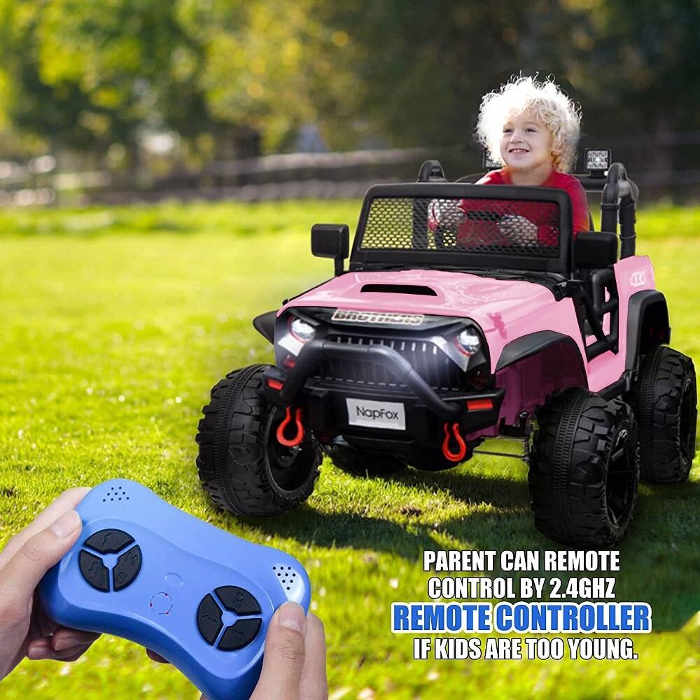 PARENT CAN REMOTE CONTROL BY 2.4GHZ REMOTE CONTROLLER IF KIDS ARE TOO YOUNG.