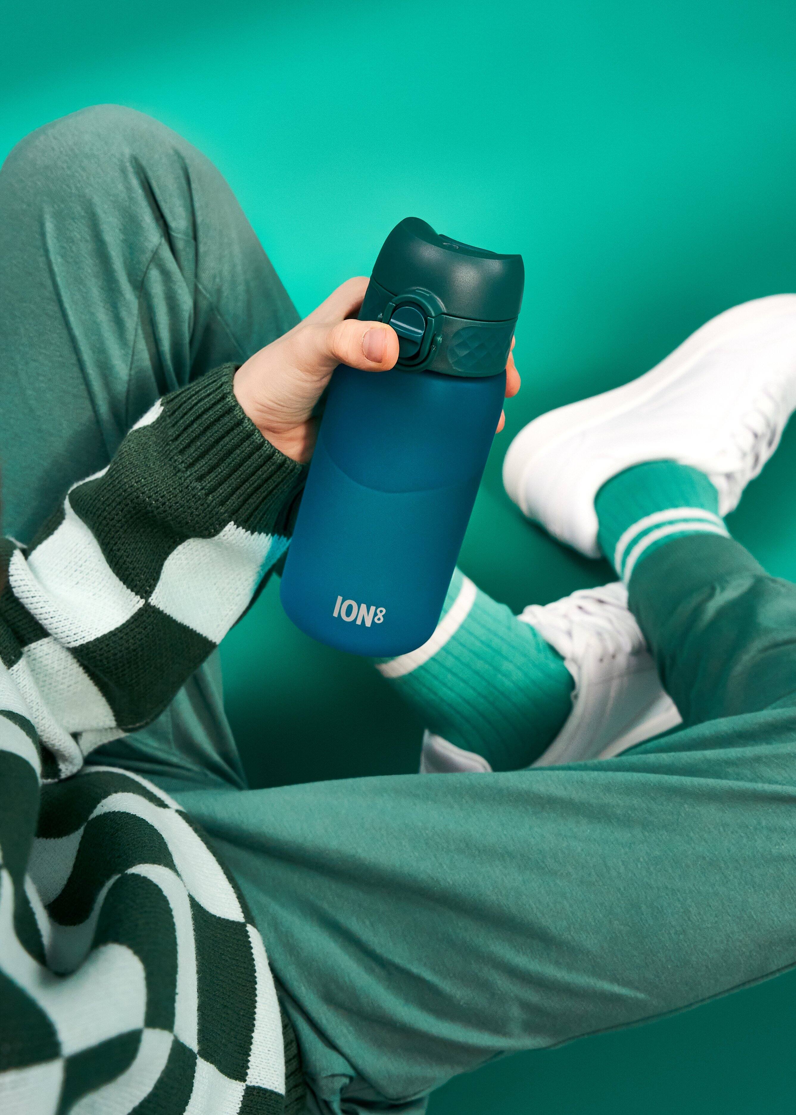 Left. Ion8 - ION8 BPA Free Recyclon Plastic Water Bottle - 12oz - Blue.