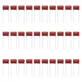 Unique Bargains - 30pcs 0.01uF 630V CBB21/22 Metallized Polypropylene Film Capacitor for Electronics and Lamps - Red