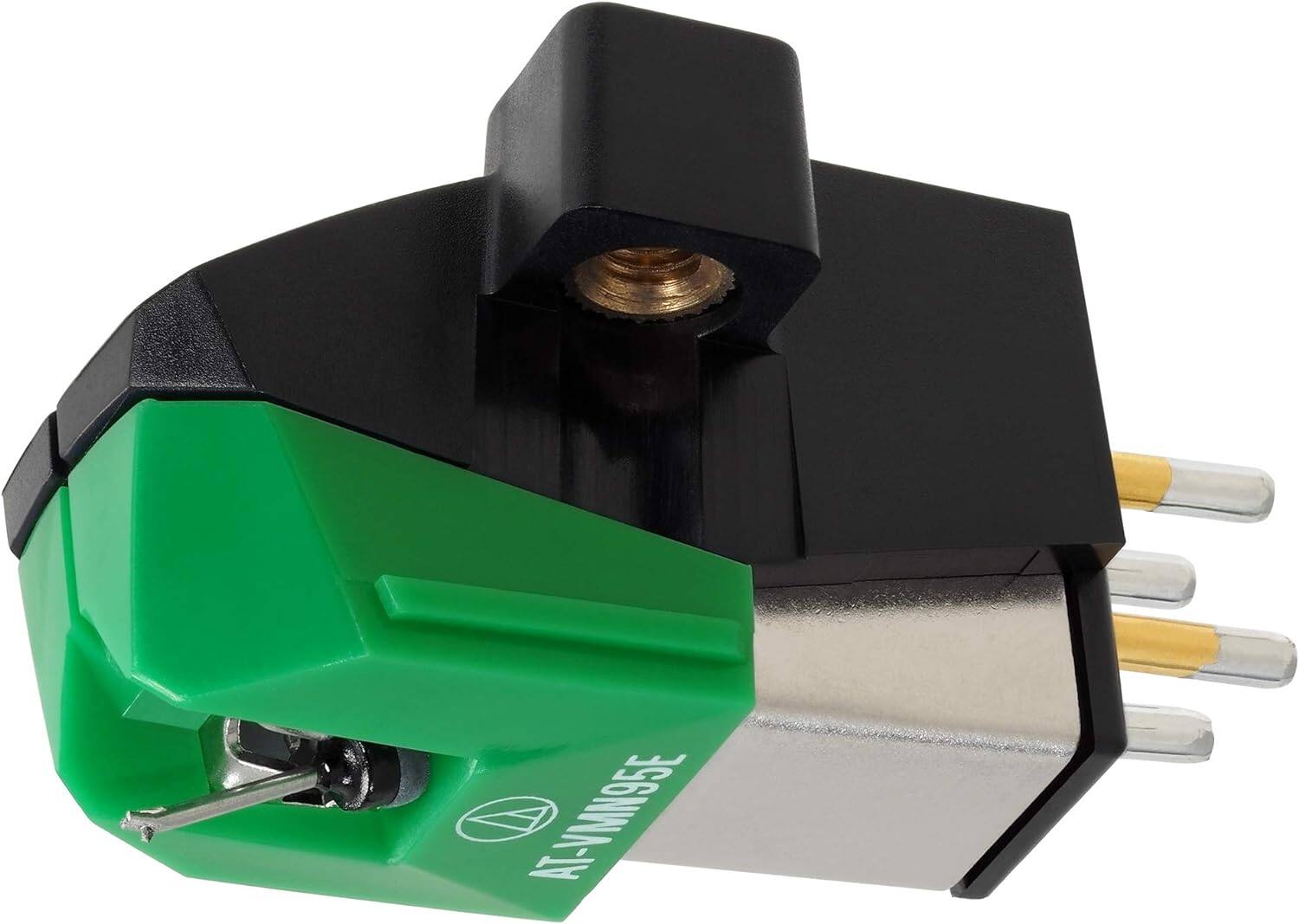 Angle. Audio-Technica - Audio-Technica AT-VM95E Dual Moving Magnet Cartridge - Green.