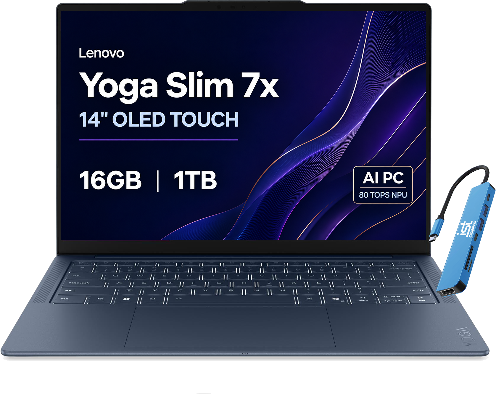 Lenovo Yoga Slim 7x 14" OLED TOUCH  
16GB | 1TB  
AI PC 80 TOPS NPU
