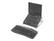 Alt View 3. Safco - Onyx 12.25" x 12.25" Steel Mesh Adjustable Laptop Stand - Black.