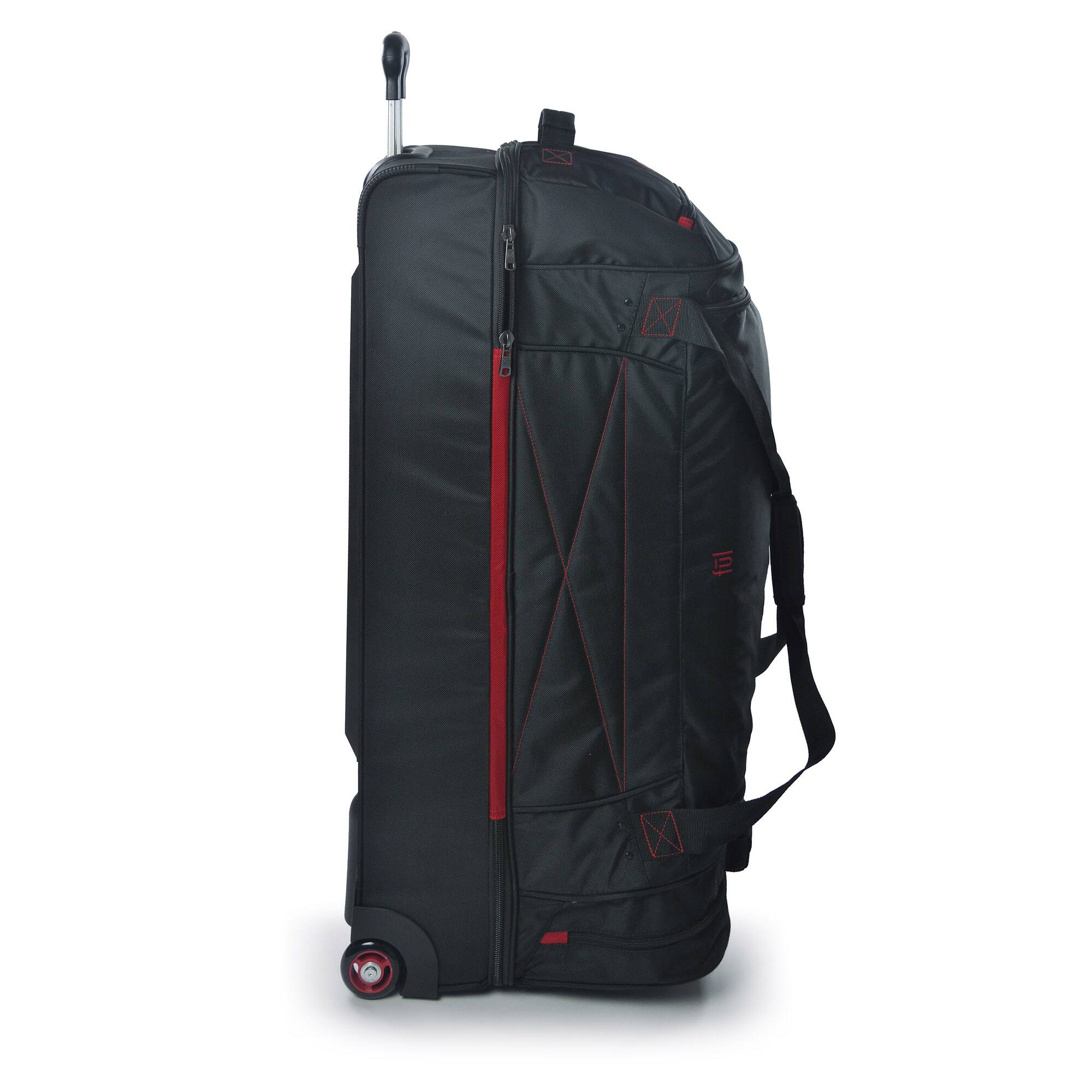 Left. Ful - Tour Manager 36in Rolling Duffel Bag - BLACK.