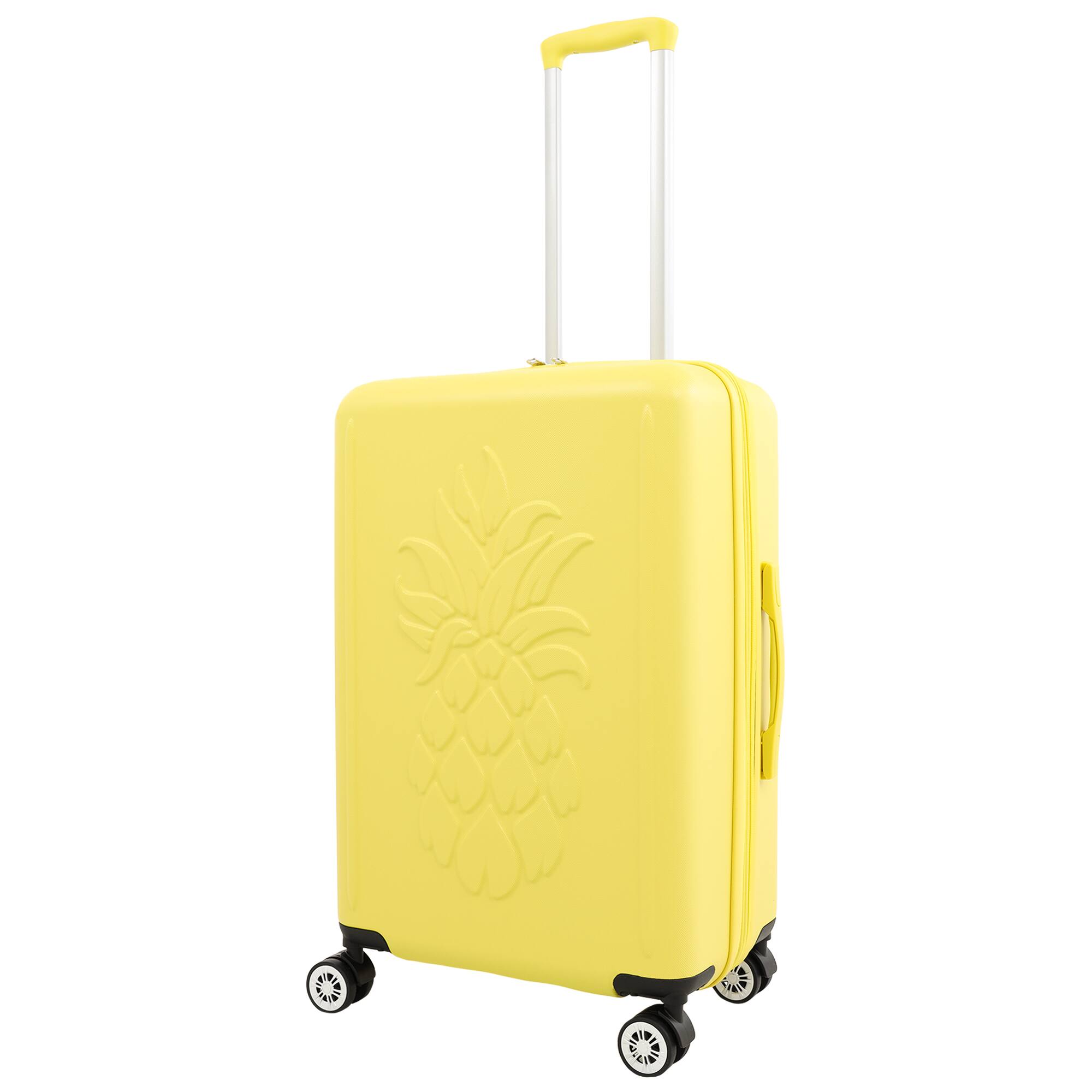 Angle. Tommy Bahama - 26" Hardside Spinner Luggage with 3D Pineapple - Yellow.