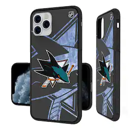 Keyscaper - NHL - San Jose Sharks Bump Case with 8.2ft Drop Protection - 16 Pro Max - Multicolor