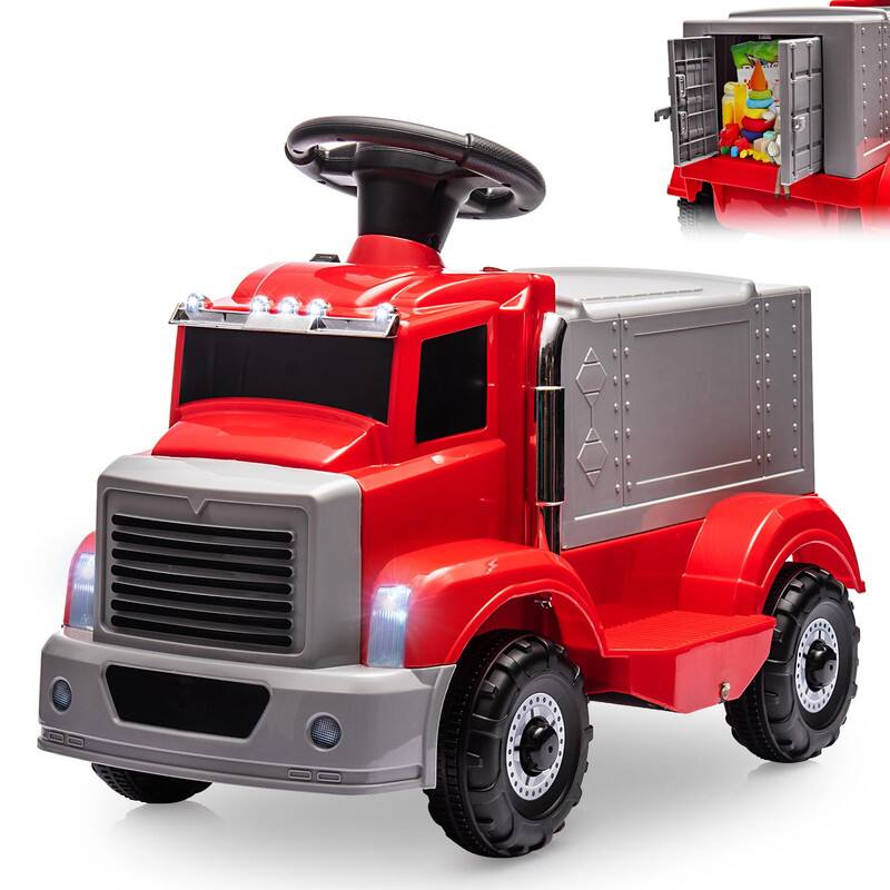 Front. Acekool - 6V Kids Ride-On Dump Truck,Electric Toy Car with Rechargeable Battery.