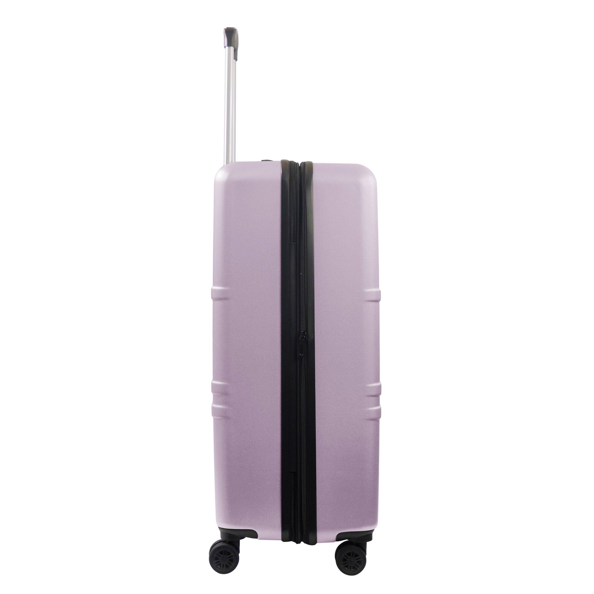 Left. American Dreamliner - 30" Hardside Luggage with Expansion - PURPLE.