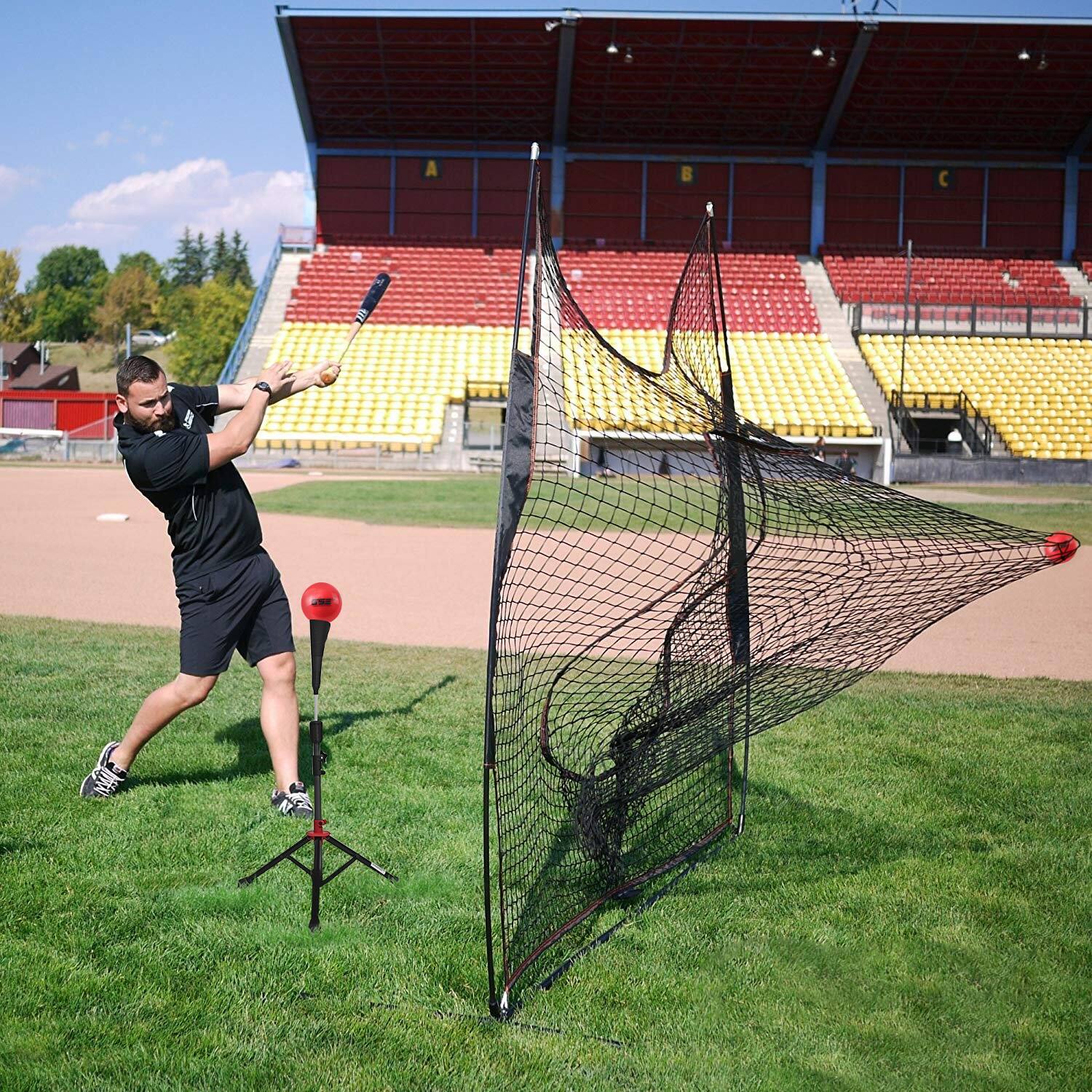 Alt View 1. GSE Games & Sports Expert - 3-Pack 3" Weighted Baseballs,Weighted Softballs,Training Baseballs for All Skill Levels.(Red/16oz) - RED.