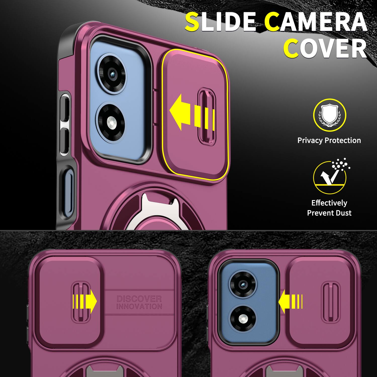 SLIDE CAMERA COVER

Privacy Protection
Effectively Prevent Dust

DISCOVER INNOVATION