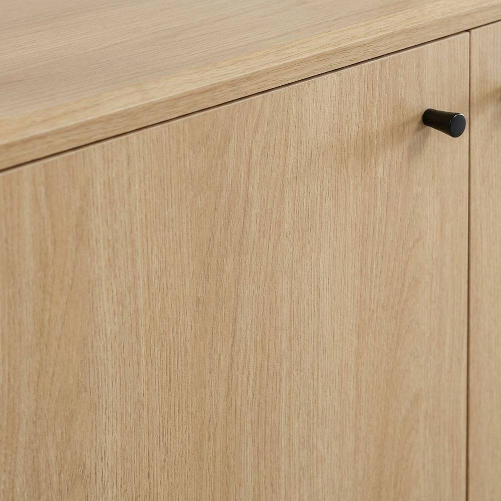 Alt View 1. FurniFact - Contemporary Wooden Bookshelf in Natural Finish for Home Office Use - Brown.