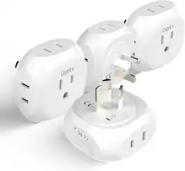 Ceptics - Australia, New Zealand, China Travel Plug Adapter - New Zealand, Argentina and More - White