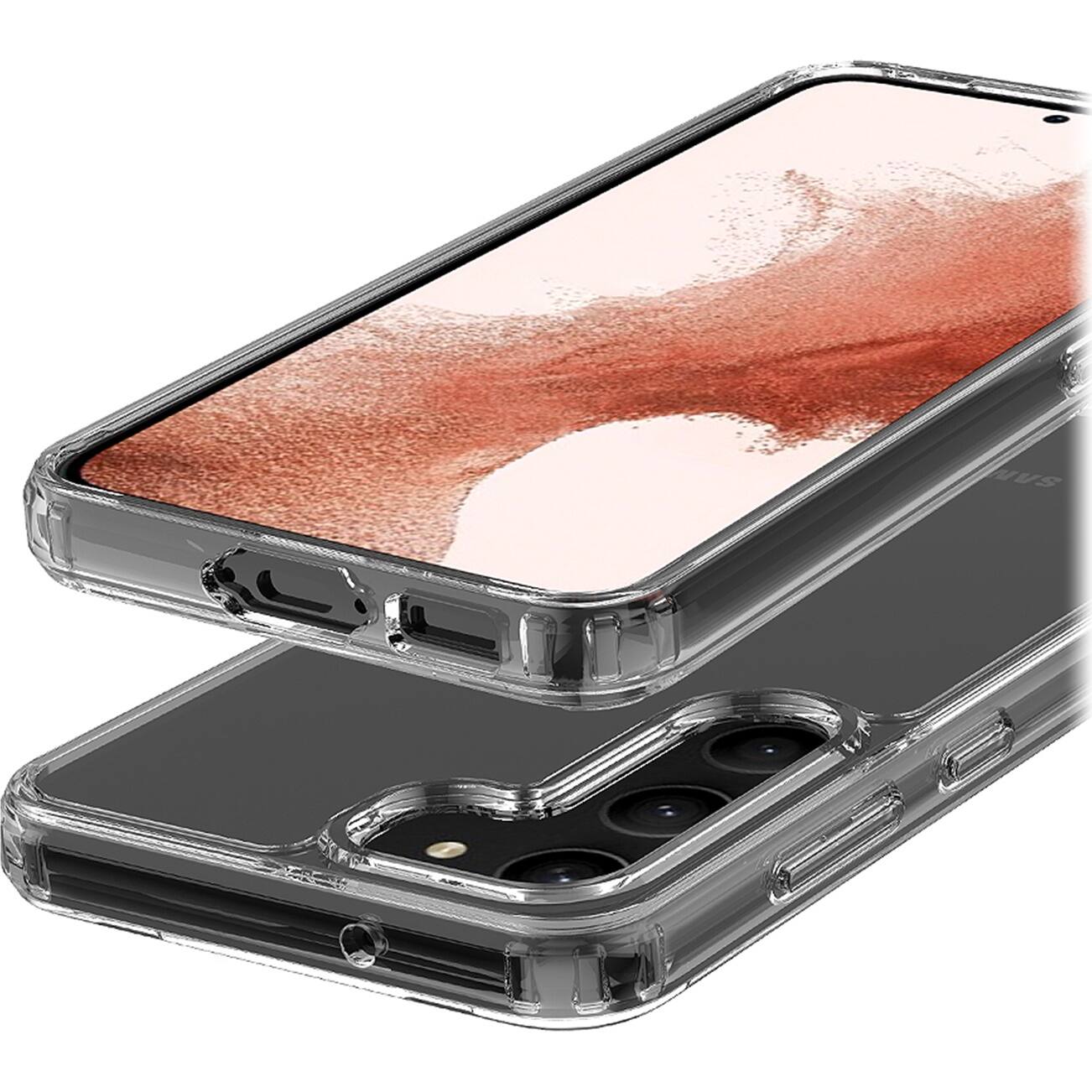 Alt View 12. SaharaCase - Hybrid-Flex Hard Shell Series Case for Samsung Galaxy S23+ - Clear.