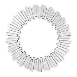 Elegant Decor - Sparkle 31.5 in. Contemporary Round Mirror - Clear