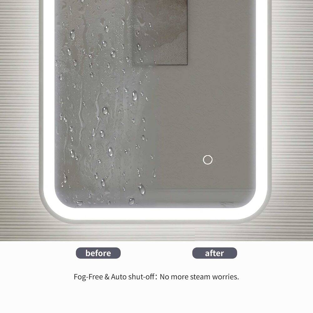 before after Fog-Free & Auto shut-off: No more steam worries.