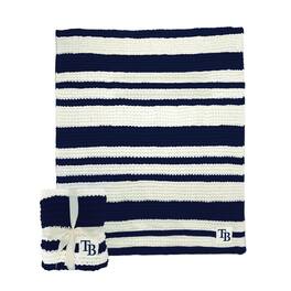 Logo Brands - Tampa Bay Rays 50" x 60" Cable-Knit Throw Blanket - Multicolor