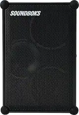 Front. SOUNDBOKS - 4 - Portable Bluetooth Speaker with Swappable Rechargable Battery - Black.