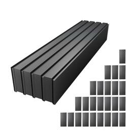 Mondawe - 72.8in-25 PCS Galvanized Metal Roof Panels Waterproof Corrugated Roofing Sheets - Gray