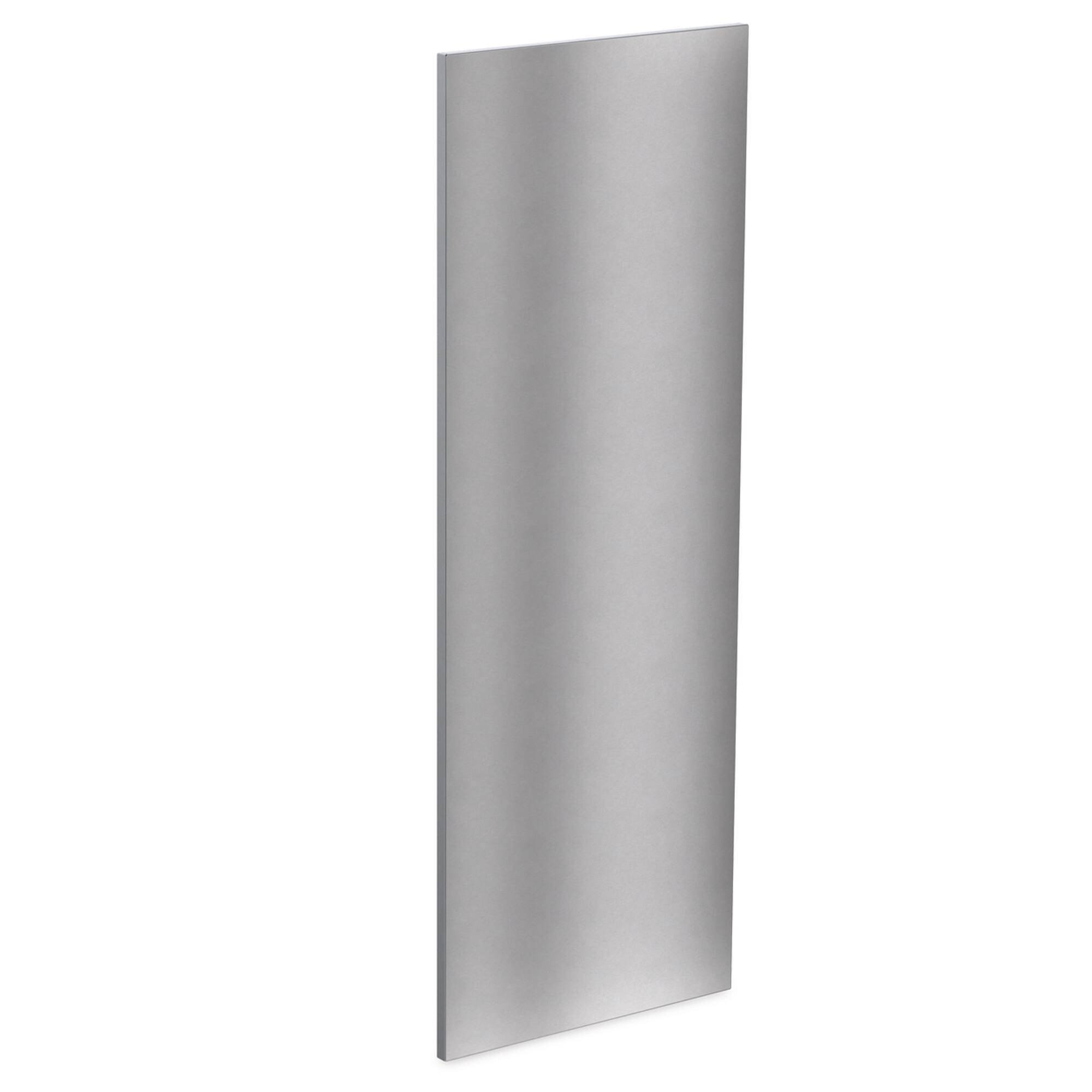 Angle. Miele - Miele KFP 3637 French Door Front Panel 36" for Refrigerator model  KFMC3846 FD - Stainless Steel.