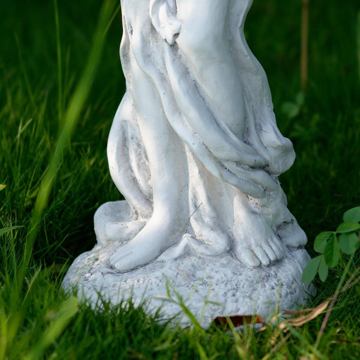 Alt View 2. Alchemy Casas - Outdoor Goddess Statue Garden Beauty Decoration Graceful Female Figure Sculpture Concrete Finish Art Decor.