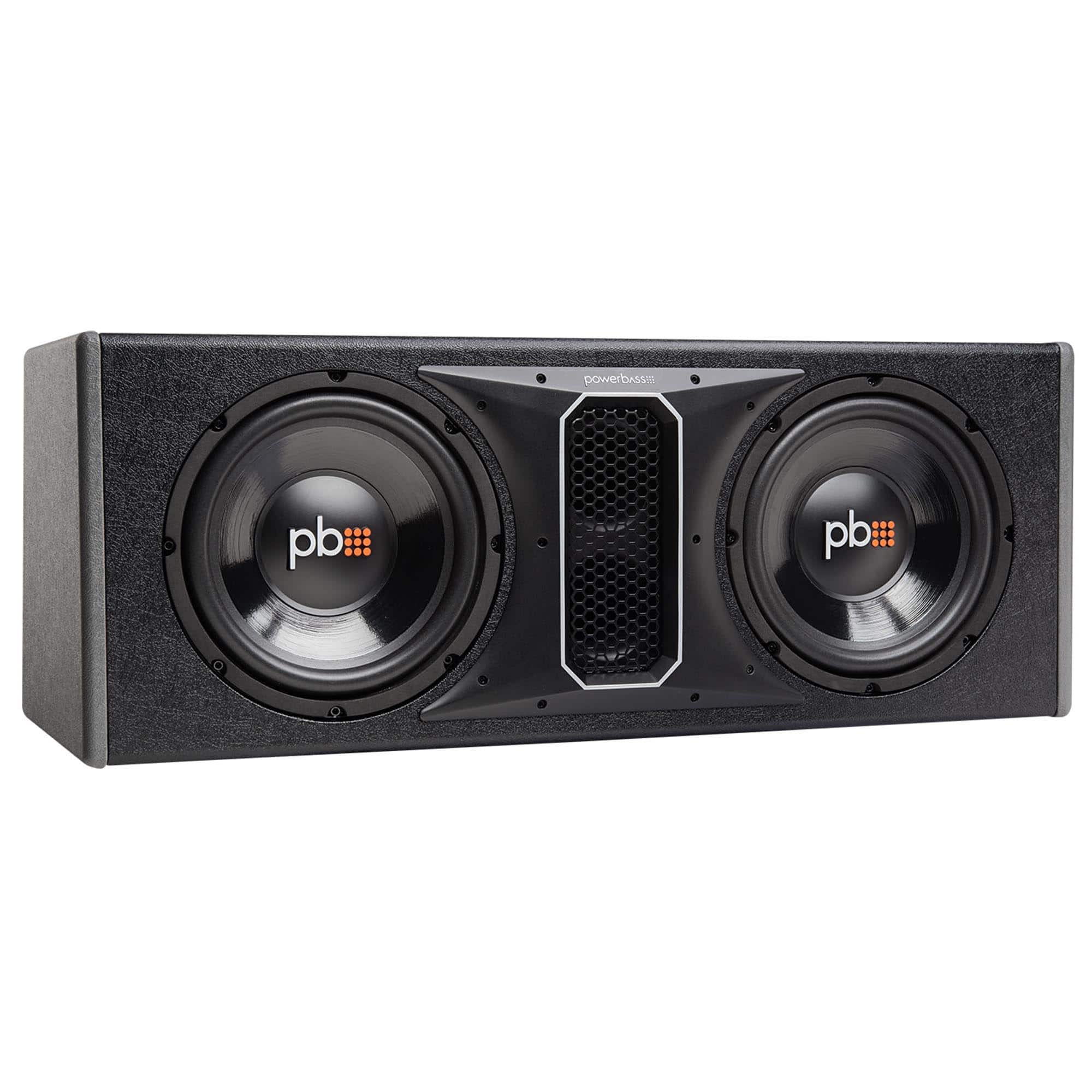 Powerbass - PS-WB102 - 10" Dual Loaded Ported Enclosure - Black/Gray