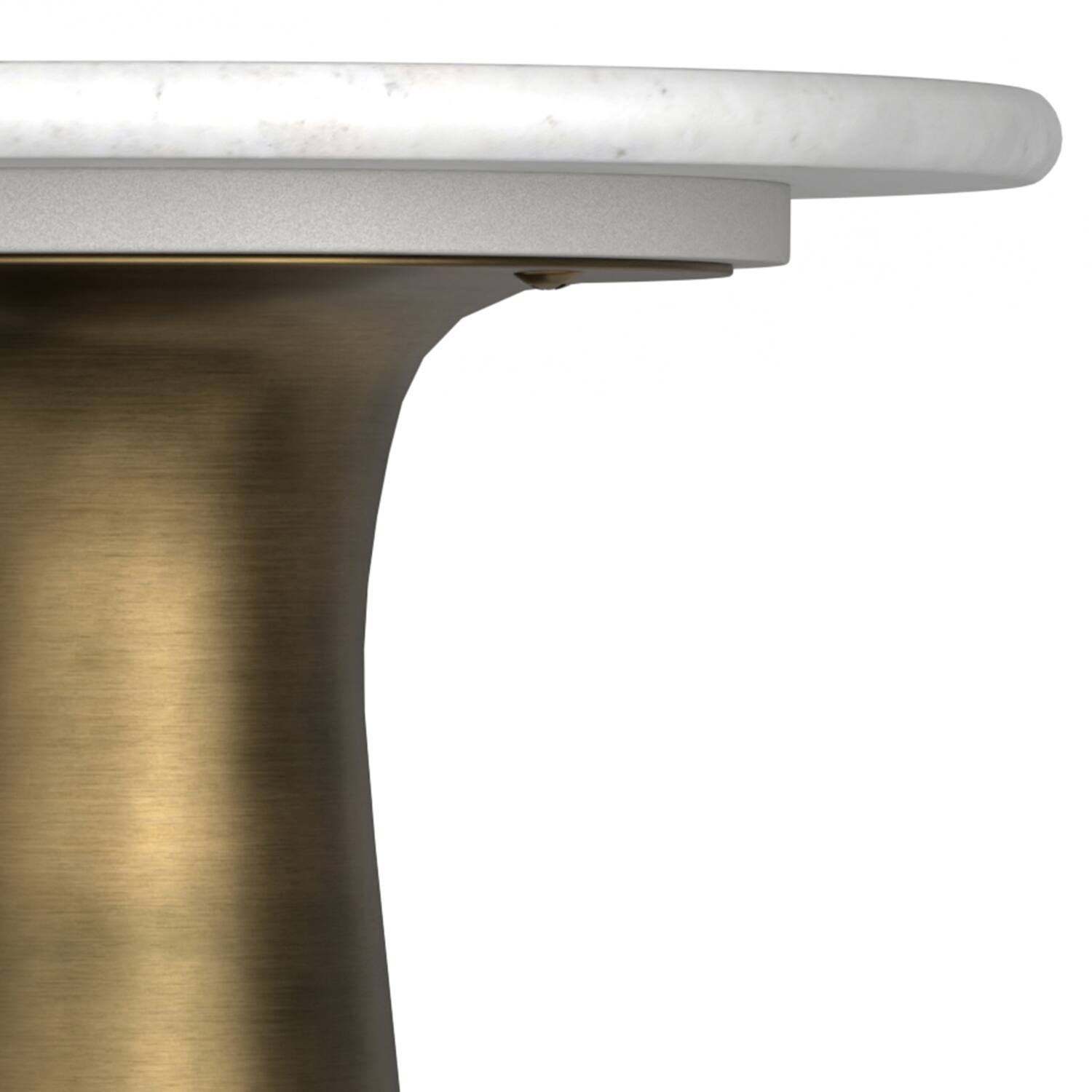 Alt View 5. Simpli Home - Nicollette Modern Contemporary 12 inch Wide Metal Side Table in Antique Brass - Antique Brass.
