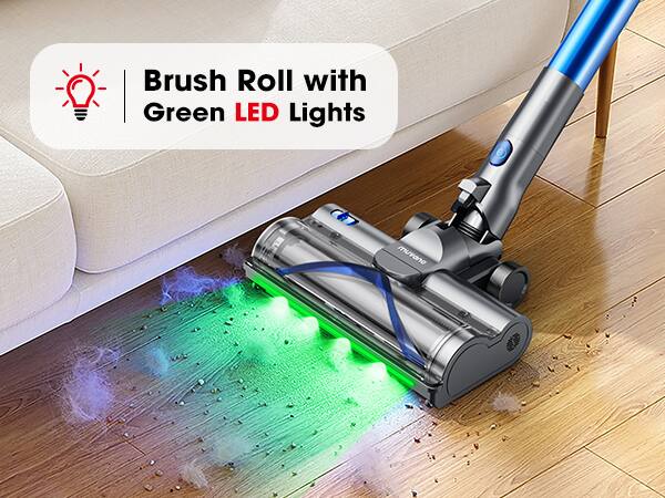 Brush Roll with Green LED Lights