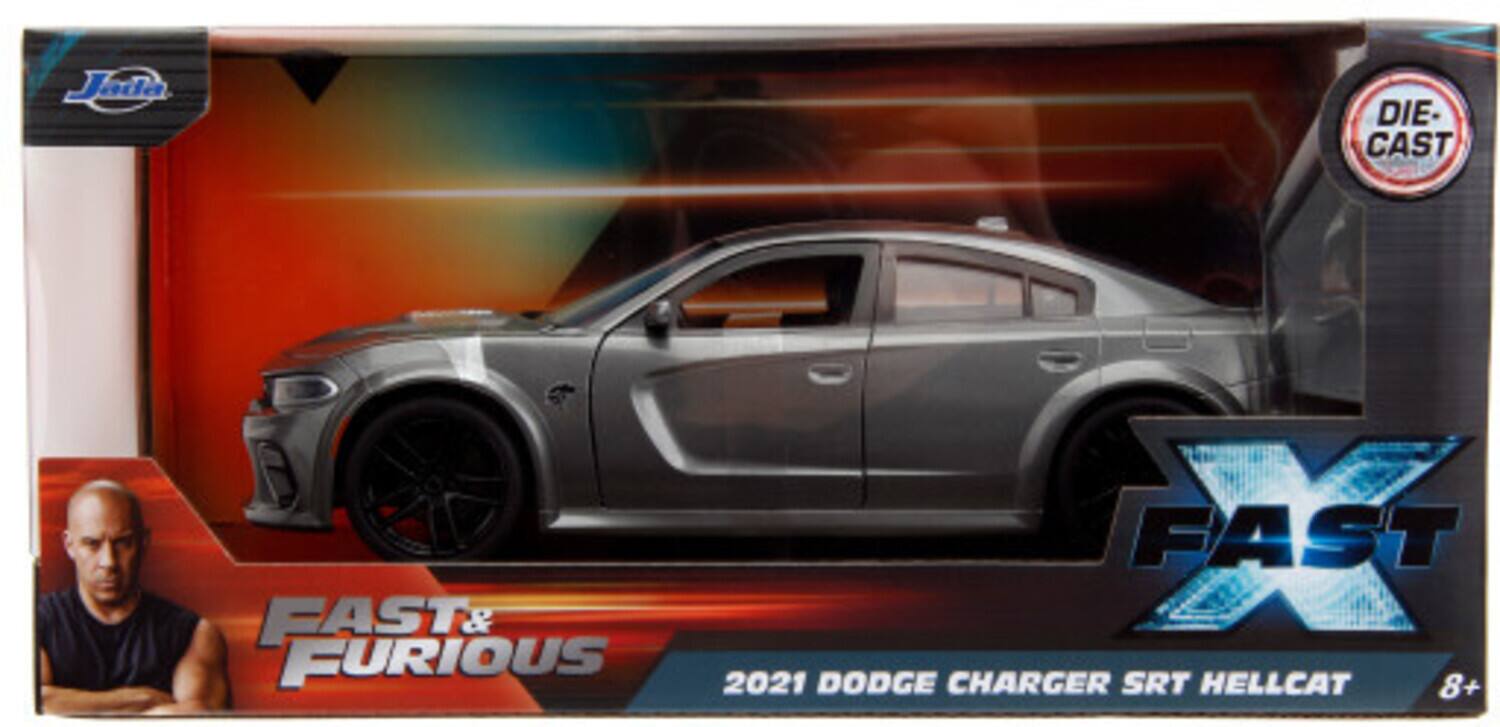 Jada  
DIE-CAST  
FAST & FURIOUS  
X  
2021 DODGE CHARGER SRT HELLCAT  
8+