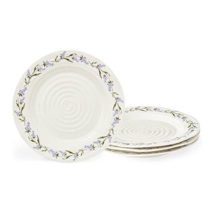 Front. Portmeirion - Portmeirion Sophie Conran Lavandula Dinner Plate - Set of 4 - White.