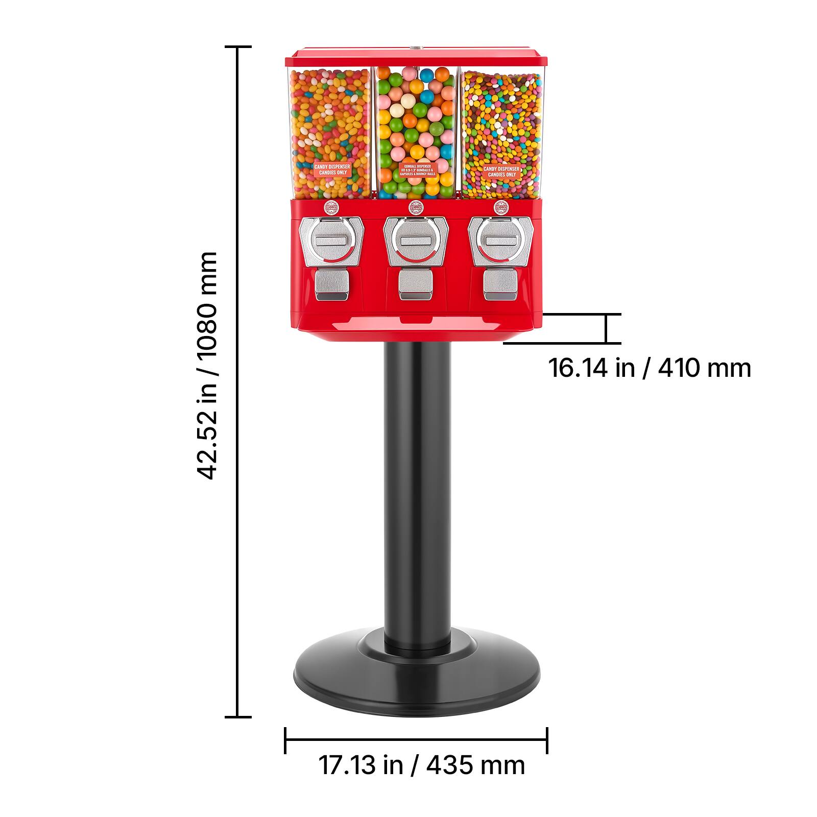 CA ! I I : ! ! I NN A ! I : mm 1080 / 42.52 in / 1080 in 16.14 in / 410 mm 17.13 in / 435 mm