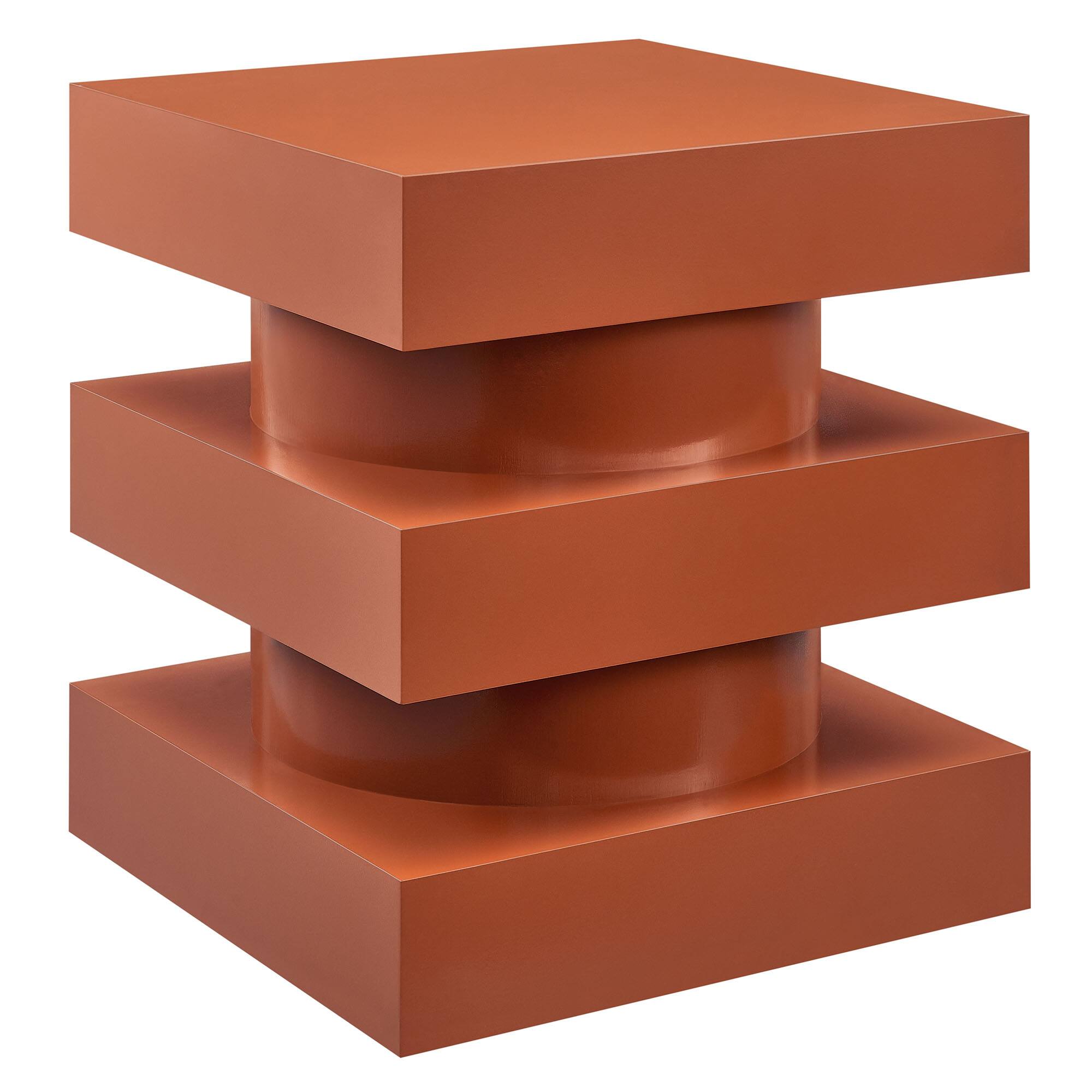 Angle. Modway - Perpetuate Totem End Table by Modway - Cayenne.