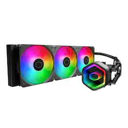 Cooler Master - 360mm AIO CPU Liquid Cooler - Black