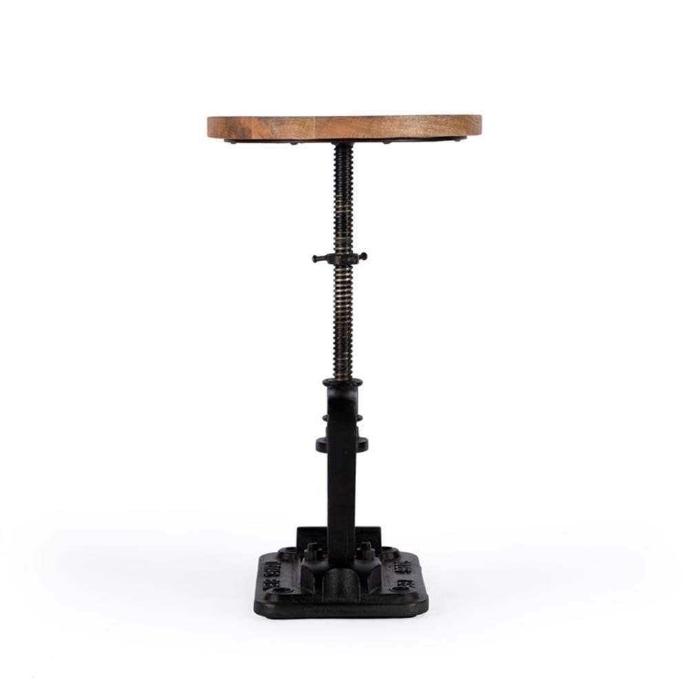 Alt View 2. Butler Specialty - Ellis Adjustable Pedestal Side table - Multi-Color.