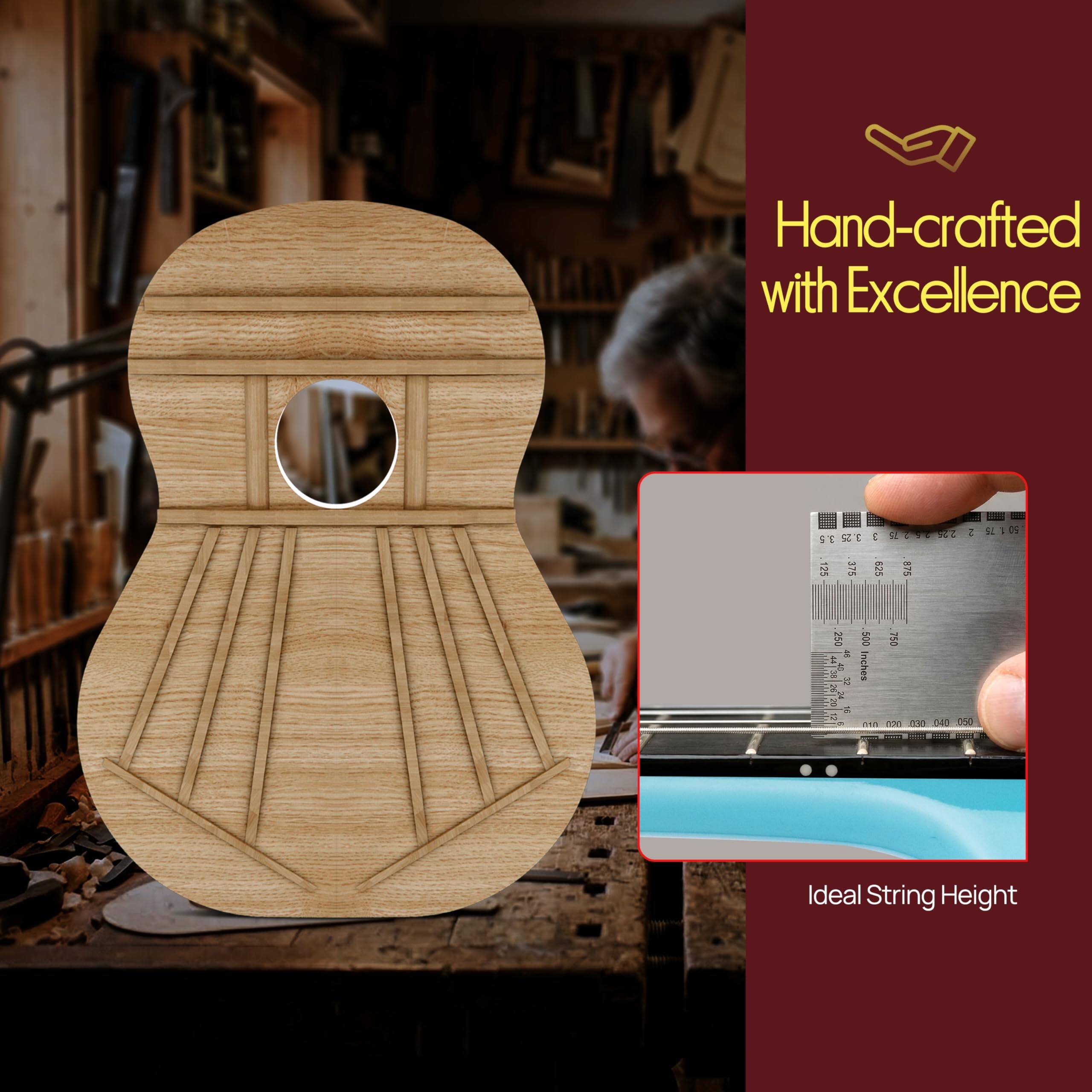 Hand-crafted with Excellence

Ideal String Height
