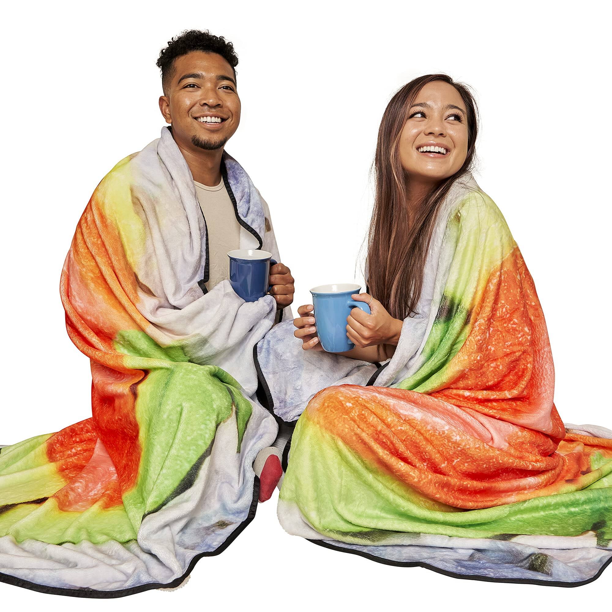 Alt View 5. Fabibe - Sushi Blanket - Giant 6 Foot Food 72" Realistic & Large Size Gag Gift  Soft Warm Plush Flannel Cute Funny Blankets... - Blanket.