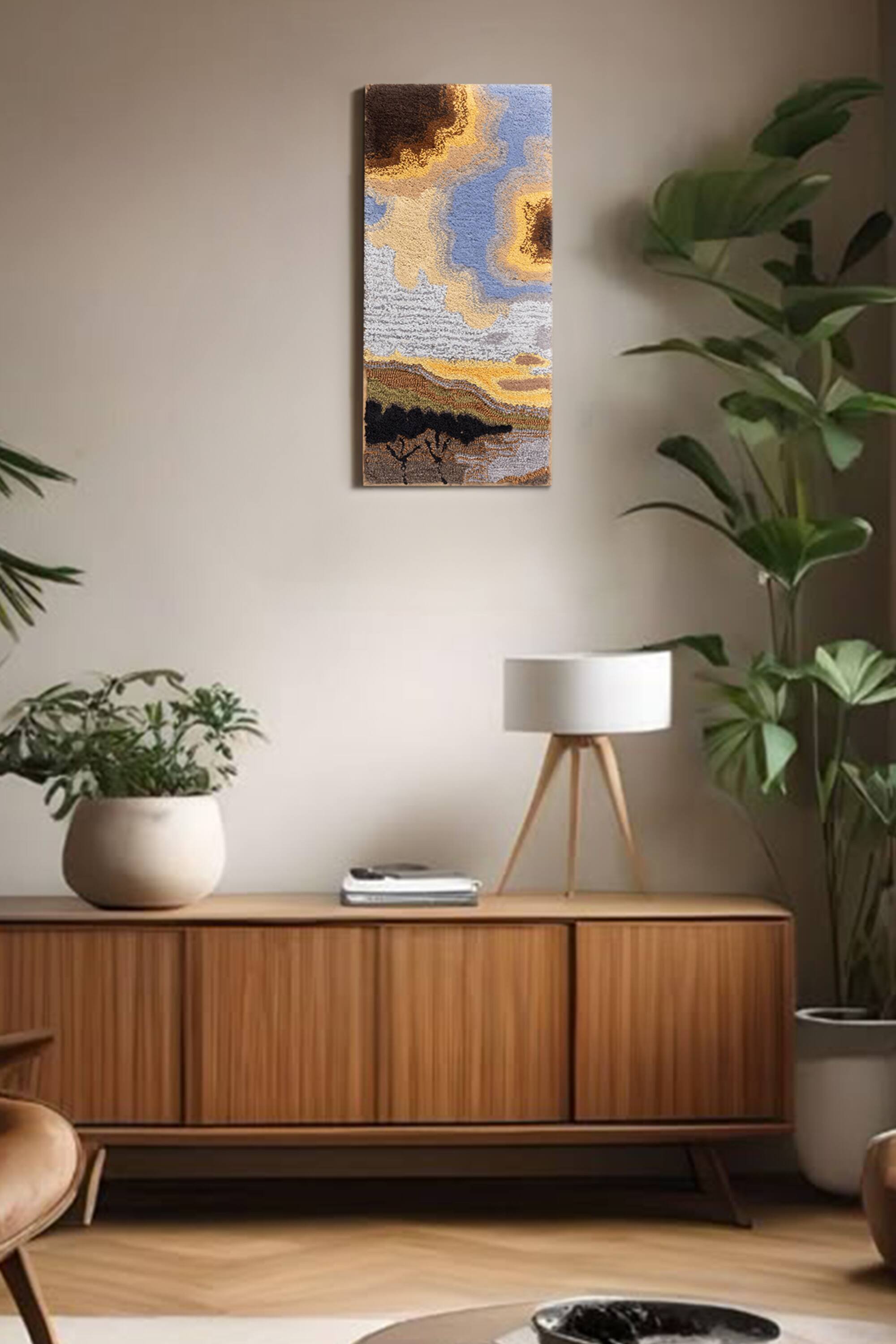 Back. GAURI KOHLI - Farida Tufted Wall Art - Multicolored.