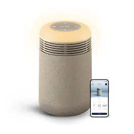 Blueair - Smart Mini Restful Air Purifier with Sunrise Clock, for Bedrooms up to 607 sq ft - Beige