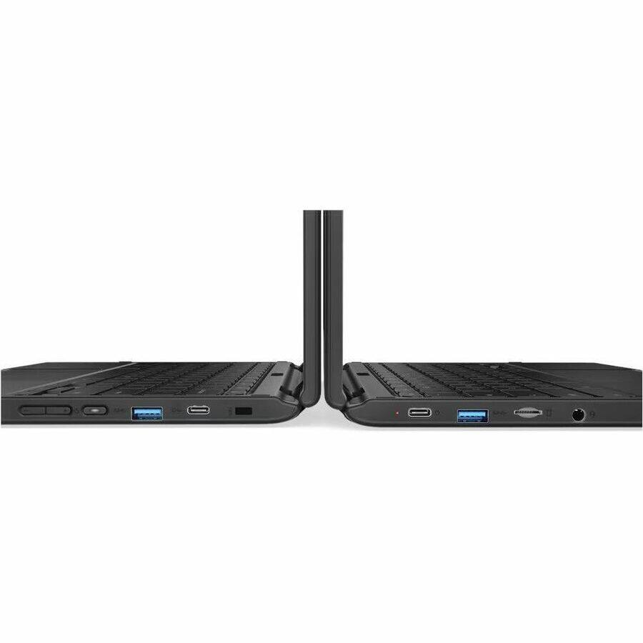 Alt View 1. Lenovo - LENOVO DCG SOURCING 500e Chromebook 2nd Gen 81MC005AUS 11.6" Touchscreen Convertible 2 in 1 Chromebook - HD - Intel - Black.