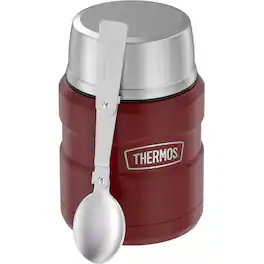 Thermos - 16 oz. Stainless King Vacuum Insulated Food Jar - Matte Cranberry - Red