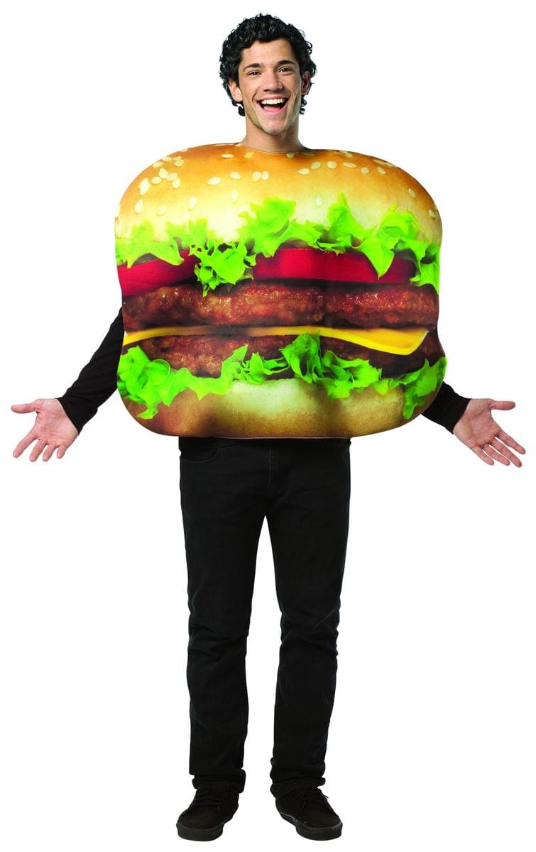 Rasta Imposta - Get Real Cheeseburger Costume Adult One Size Fits Most - Brown price history on PriceWatchPro