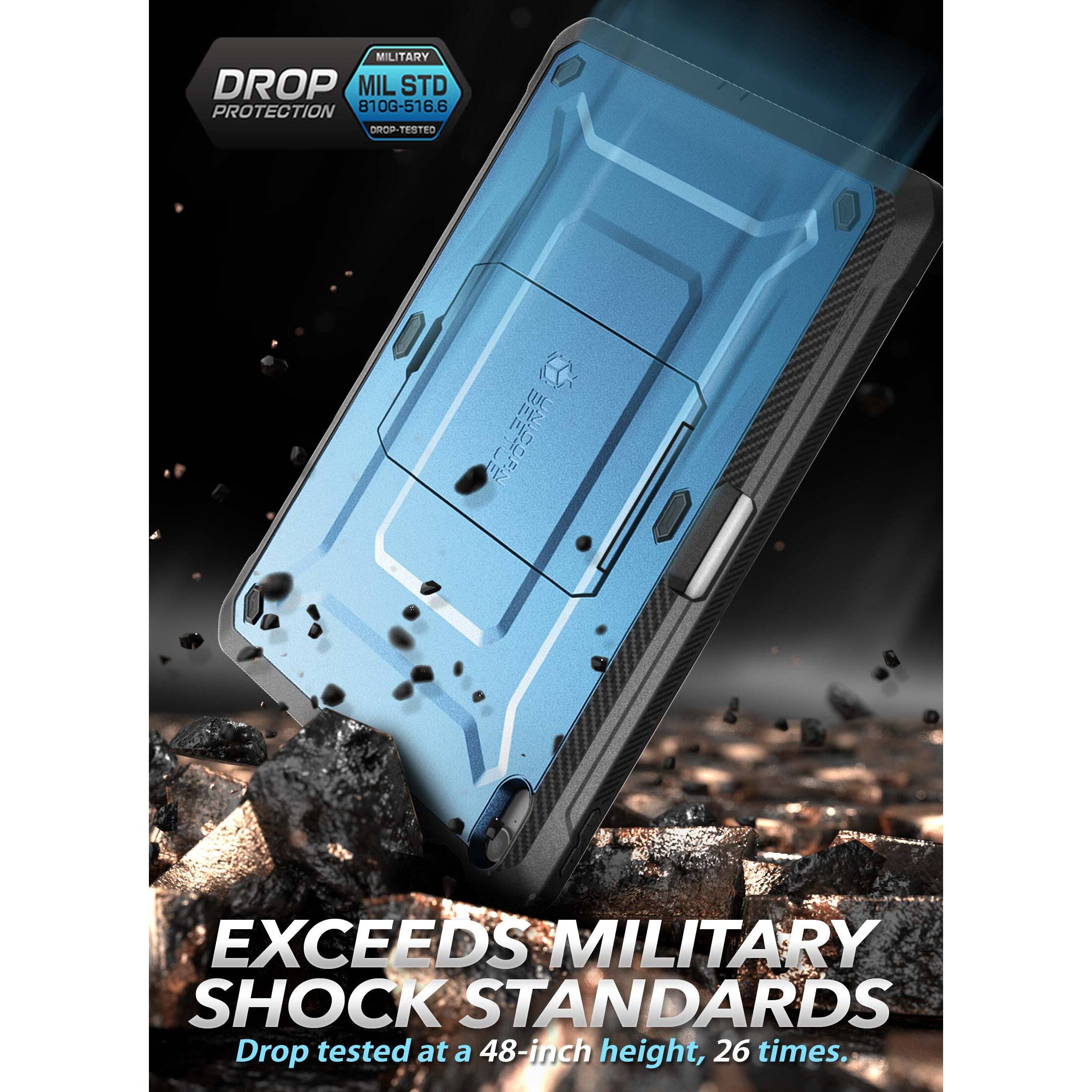 MILITARY DROP  
MIL STD 810G-516.6  
DROP-TESTED  

EXCEEDS MILITARY SHOCK STANDARDS  
Drop tested at a 48-inch height, 26 times.