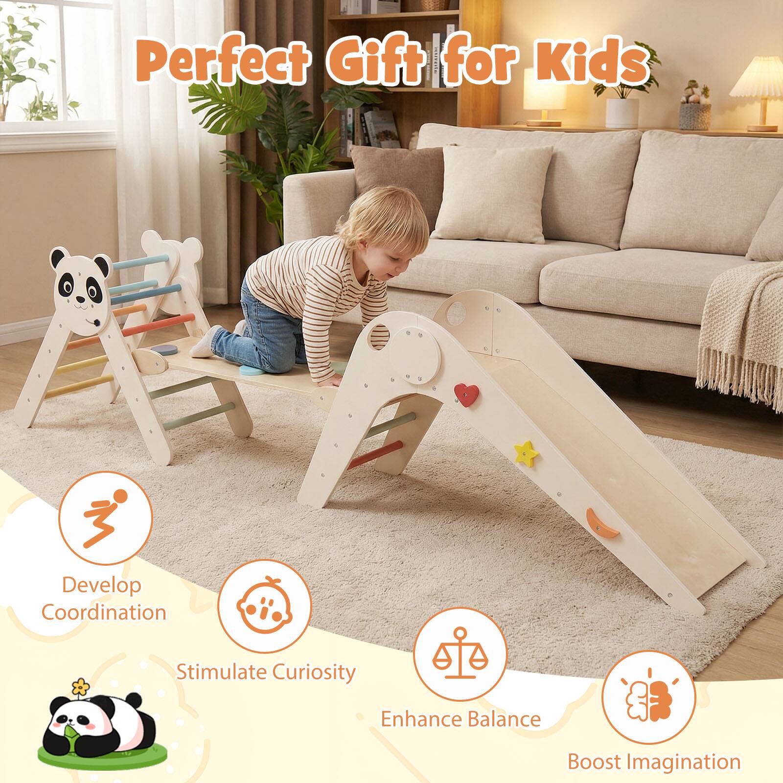 Perfect Gift for Kids  
Develop Coordination  
Stimulate Curiosity  
Enhance Balance  
Boost Imagination