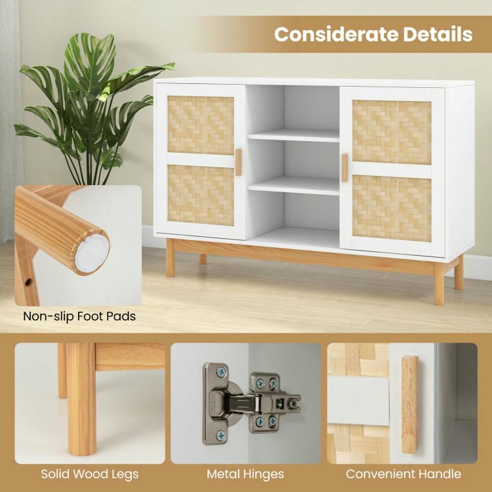 Considerate Details

- Non-slip Foot Pads
- Solid Wood Legs
- Metal Hinges
- Convenient Handle