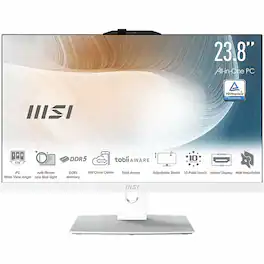 MSI - Modern AM242TP 1M 23.8" Touch-Screen All-In-One - Intel Core 7 - 32 GB Memory - 1 TB SSD - White