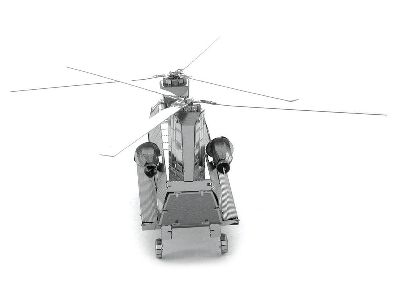 Alt View 4. Metal Earth - Model Kit Boeing CH-47 Chinook Transport Helicopter (Moderate Difficulty) Steel Model by Metal Earth.