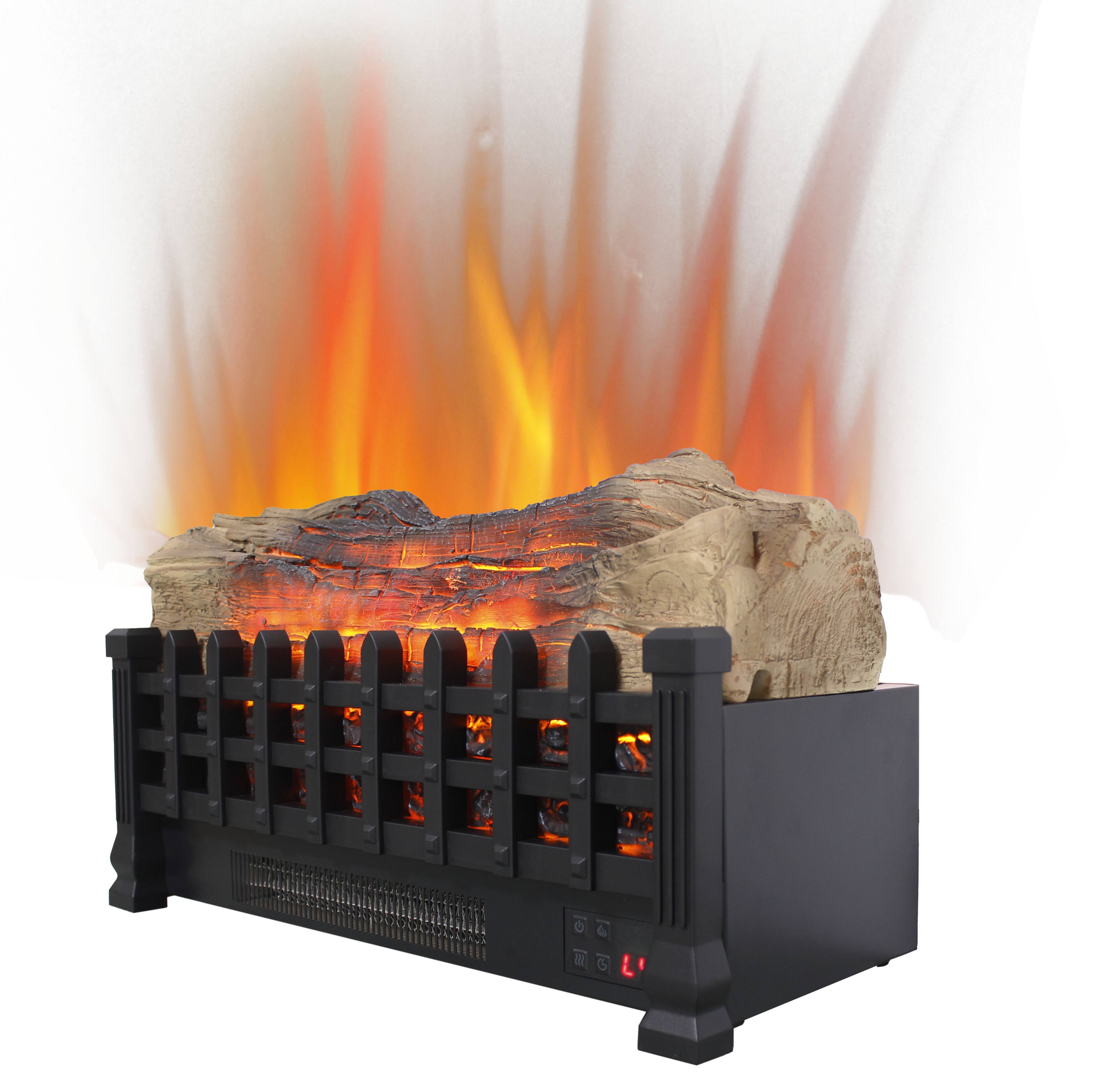 Alt View 2. APRILSOUL - 20 Inch Electric Fireplace 3d Log Set Insert Free Standing Heater For Indoor - Black.
